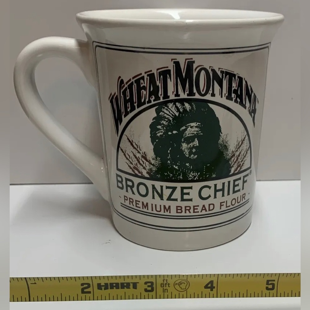 Wheat Montana Bronze Chief Flour ~ Coffee Mug Large 16 oz